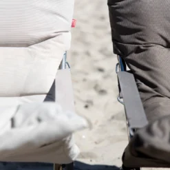 FIAM Fiesta Soft Deck Chair, Beige ( White Frame) -Outlet A Serene Garden Store fiam fiesta soft deck chair 23 1