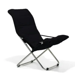 FIAM Fiesta Soft Deck Chair, Black