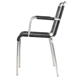 FIAM Mya Spaghetti Armchair, Black -Outlet A Serene Garden Store fiam mya spaghetti armchair 6