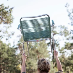 FIAM Mya Spaghetti Armchair, Sage Green -Outlet A Serene Garden Store fiam mya spaghetti with armrests black 9