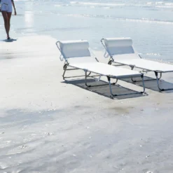 FIAM Amigo Sunbed, White -Outlet A Serene Garden Store fiam neckroll amigo samba 7