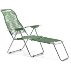 FIAM Spaghetti Sunbed, Sage Green