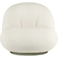 Gubi Pacha Outdoor Lounge Chair, Limonta Lorkey 40, Moss Green Base