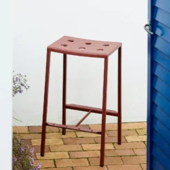 Hay Balcony Bar Stool 65 Cm, Iron Red -Outlet A Serene Garden Store hay balcony bar stool low anthracite 4