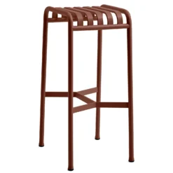 Hay Palissade Bar Stool, Iron Red