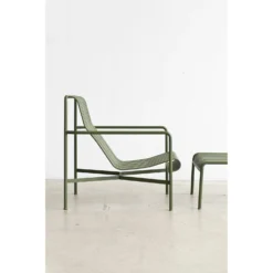 Hay Palissade Lounge Chair High, Olive -Outlet A Serene Garden Store hay palissade lounge chair high 1 2