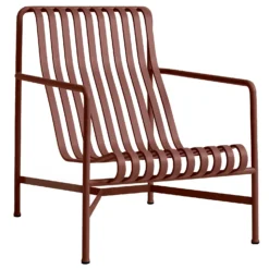 Hay Palissade Lounge Chair High, Iron Red