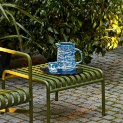 Hay Palissade Ottoman, Olive -Outlet A Serene Garden Store hay palissade ottoman 7