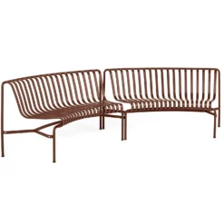 Hay Palissade Park Bench Starter Set In/In, Iron Red