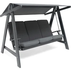 Aspö Hammock With Cushion, Hurricane Grey/Grey