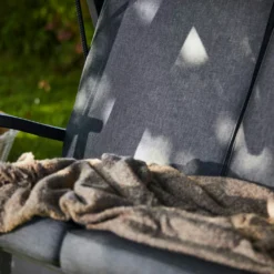 Aspö Hammock With Cushion, Hurricane Grey/Grey -Outlet A Serene Garden Store hillerstorp aspo hammock furu orkan med gra tak och dynor 3