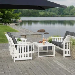 Gotland Sofa Set 5 Seats, White -Outlet A Serene Garden Store hillerstorp gotland soffgrupp vit 3