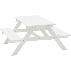 Picnic Mini Picnic Table 48x90 Cm, White