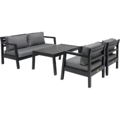 Stoltö Sofa Set 4 Seats, Hurricane Grey/Grey