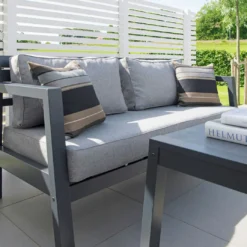 Stoltö Sofa Set 4 Seats, Hurricane Grey/Grey 10 Stoltö Sofa Set 4 Seats, Hurricane Grey/Grey -Outlet A Serene Garden Store hillerstorp stolto sofa set 4 seats hurricane grey grey 4
