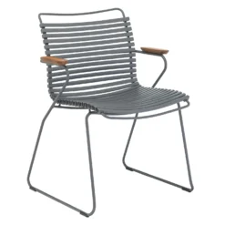 Click Dining Chair, Dark Grey/Grey