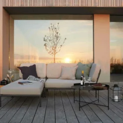 LEVEL Chair Corner Right, Ash -Outlet A Serene Garden Store houe level corner right alpine sunbrella heritage 10