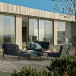 LEVEL Chair Corner Left, Alpine -Outlet A Serene Garden Store houe level corner right alpine sunbrella heritage 14