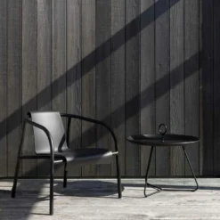 NAMI Lounger, Black -Outlet A Serene Garden Store houe nami lounge chair monocolor olive green 5