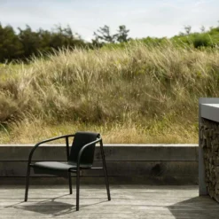 NAMI Lounger, Black -Outlet A Serene Garden Store houe nami lounge chair monocolor olive green 7