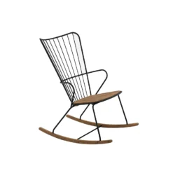 Paon Rocking Chair, Black/Bamboo
