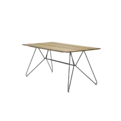 Sketch Dining Table 160 Cm, Bamboo/Grey