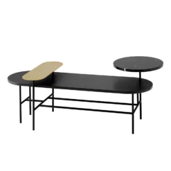 &Tradition Palette Coffee Table Jh7 Black Ash / Marble
